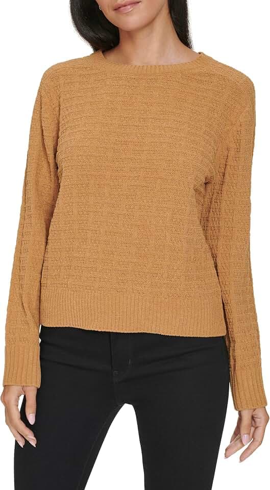 Calvin Klein Women's Sportswear Sweater,Luggage,S