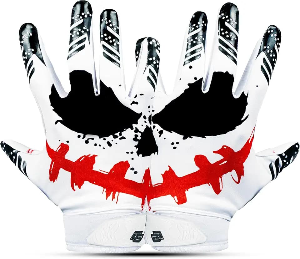 Jester Football Gloves – Super Sticky Receiver Gloves to Boost Grip & Performance for Games & Training – Elite Trendy Wide Receiver Gear – Adult & Youth Sizes