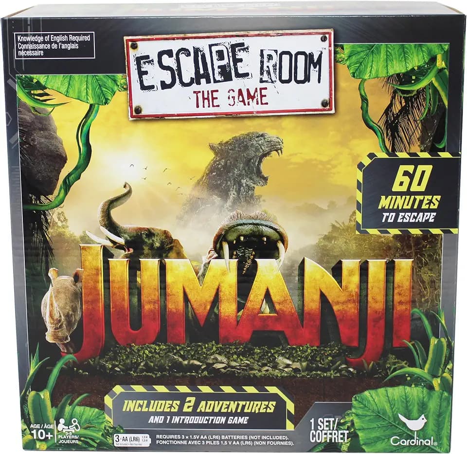 Spin Master Games Jumanji Escape Room Spiel - Escape Room Game für Teenager und Erwachsene ab 16 Jahren