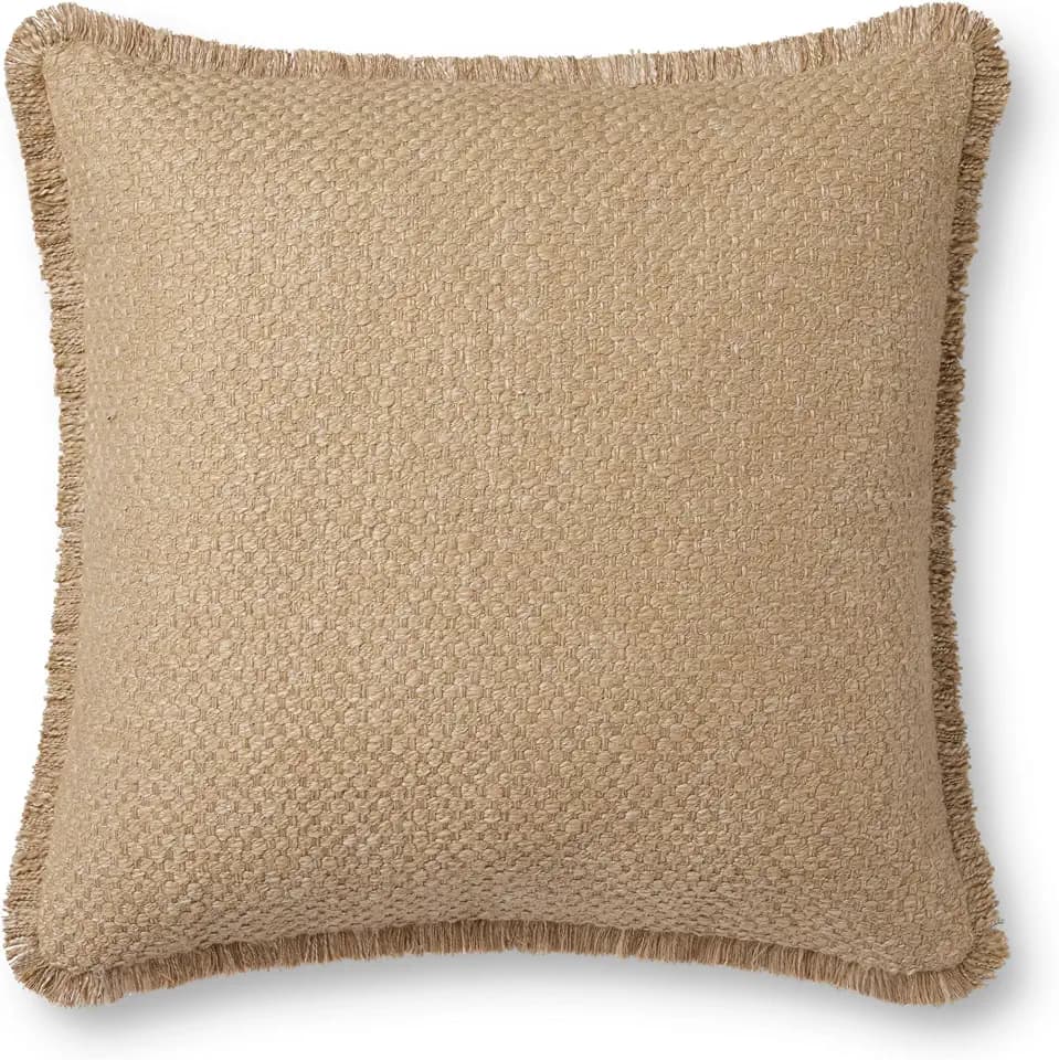 Loloi No Name Natural 22" x 22" Cover w/Poly Pillow