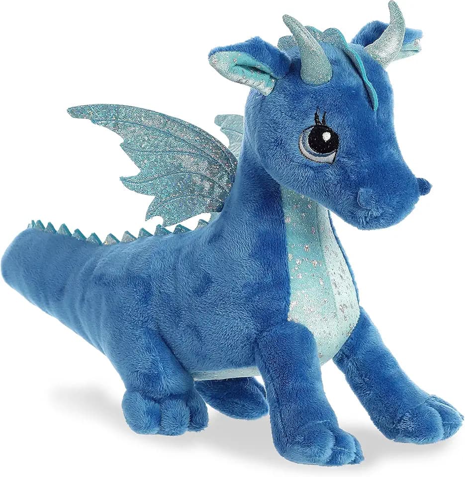 Aurora Sparkle Tales 16" Indigo Dragon Enchanting Stuffed Animal