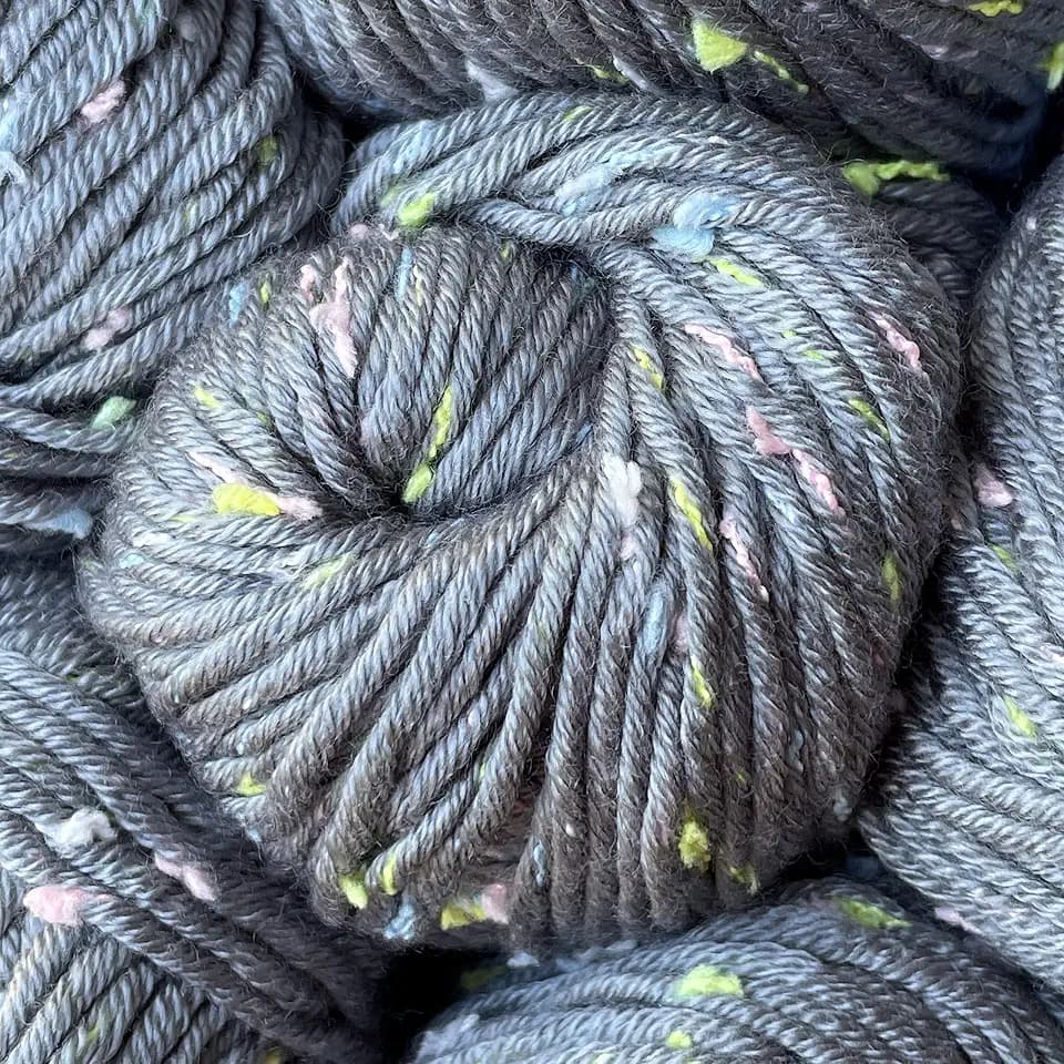 Tweed Twinkles Soft Baby Yarn DK Acrylic, 8-Pack (696Yds/400G), Koala Grey