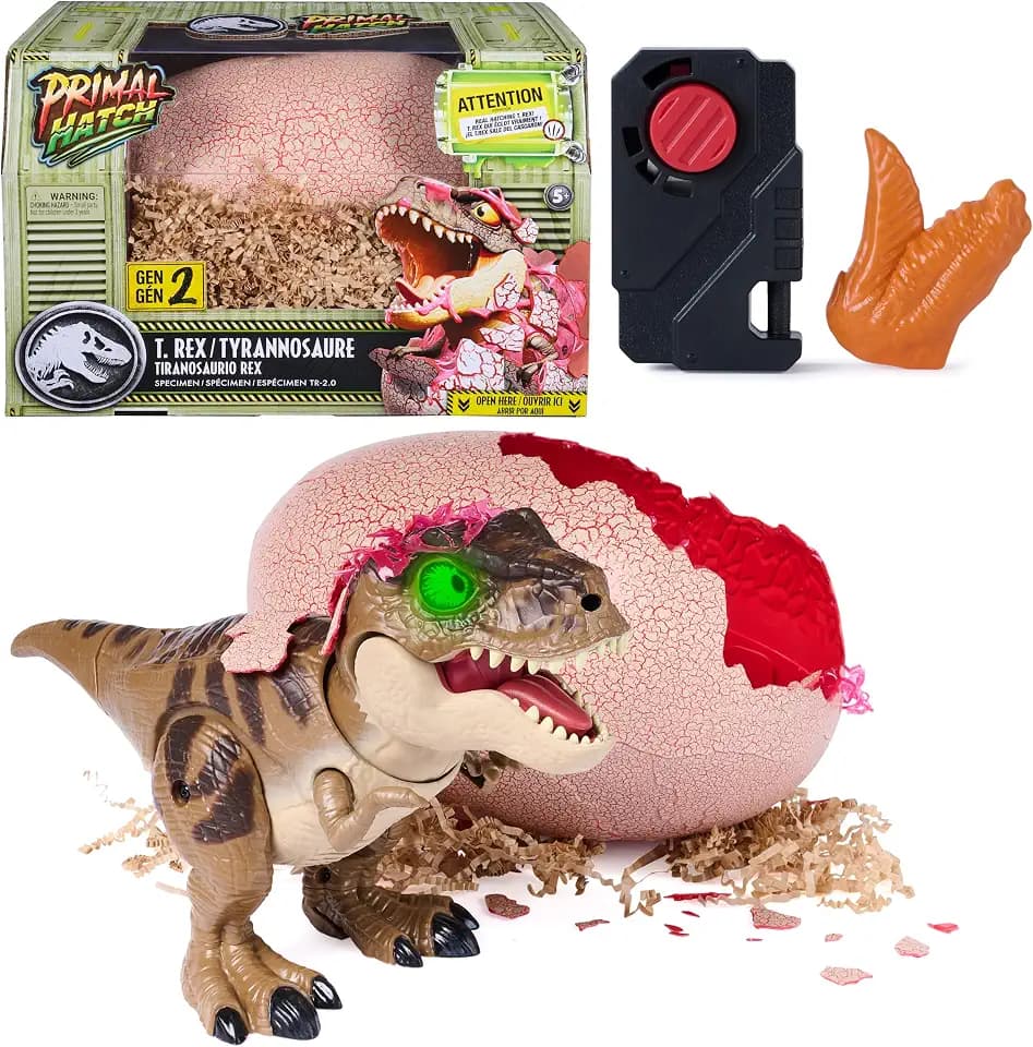 Primal Hatch Jurassic World Interactive T-Rex Toy Dinosaur Egg
