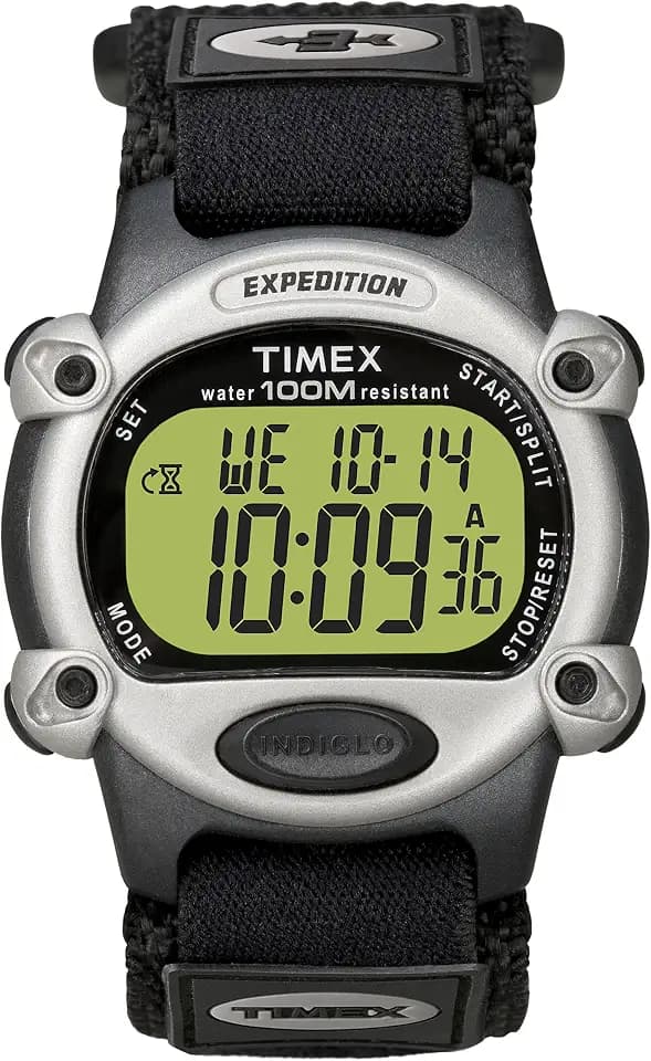 Timex Men's T48061 Expedition Full-Size Digital CAT Black Fast Wrap Strap Watch