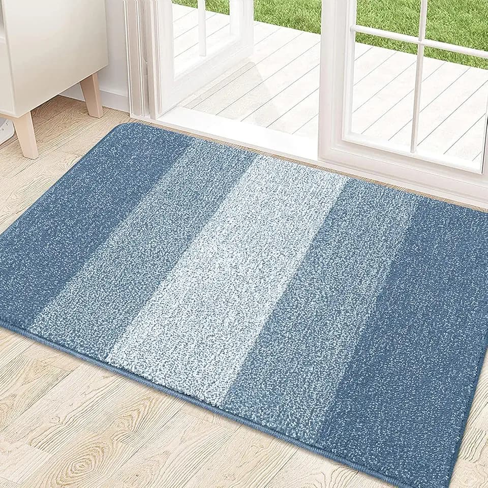 Kitinjoy Indoor Outdoor Door Mat, 32x20 Non-Slip Dirt Trapper Doormats