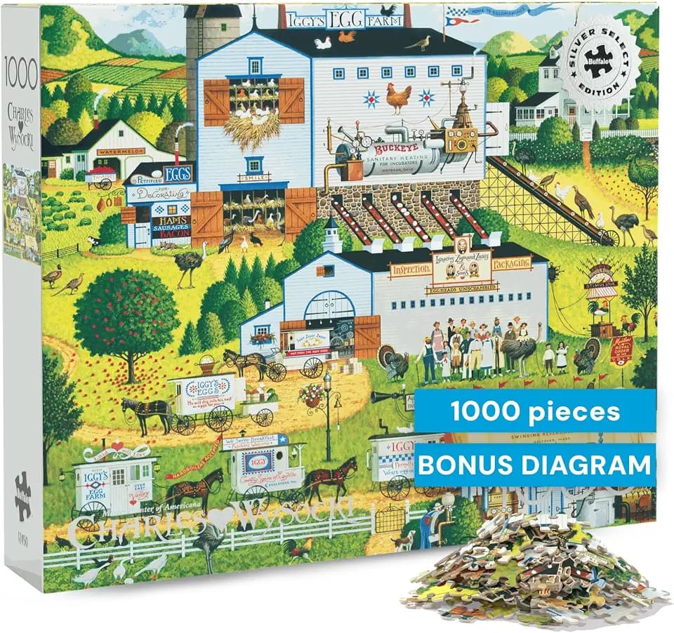 Buffalo Games Charles Wysocki Sunny Side Up 1000 Piece Jigsaw Puzzle