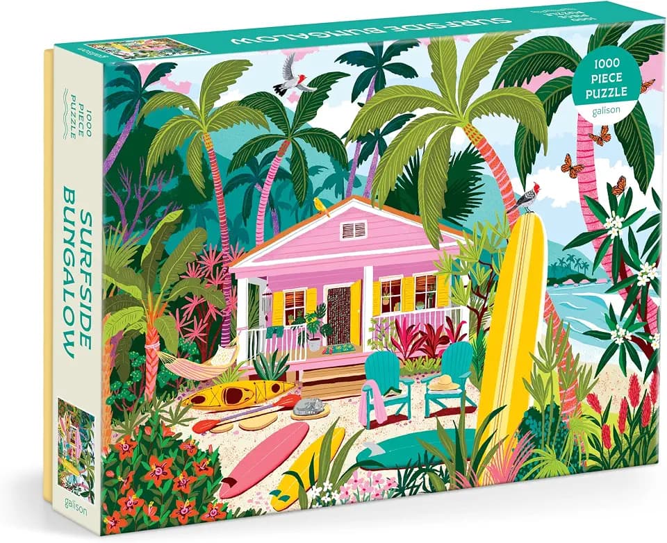 Galison - Surfside Bungalow 1000 Piece Jigsaw Puzzle for Adults