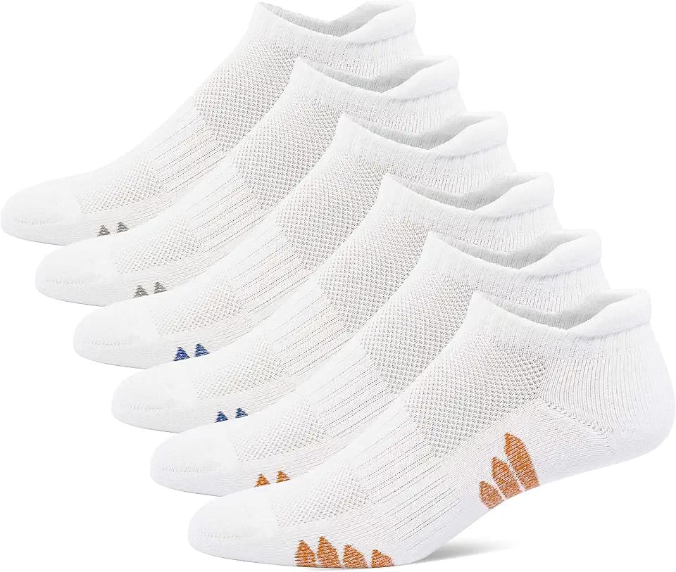 Men's Performance Cushion Cotton Low Cut Ankle Athletic Socks (6-Pack/12-Pack)