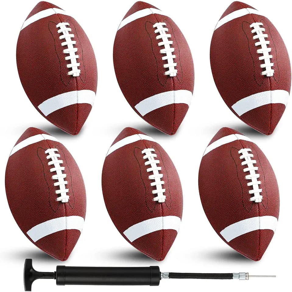 Jerify Composite Leather Footballs Official Size with Pump