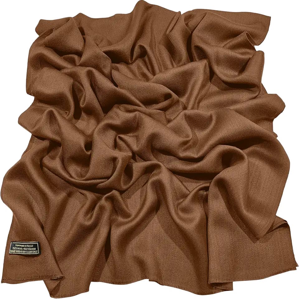 CJ Apparel Damen Einfarbiges Entwurf-Nepalesisch Pashmina-Schal