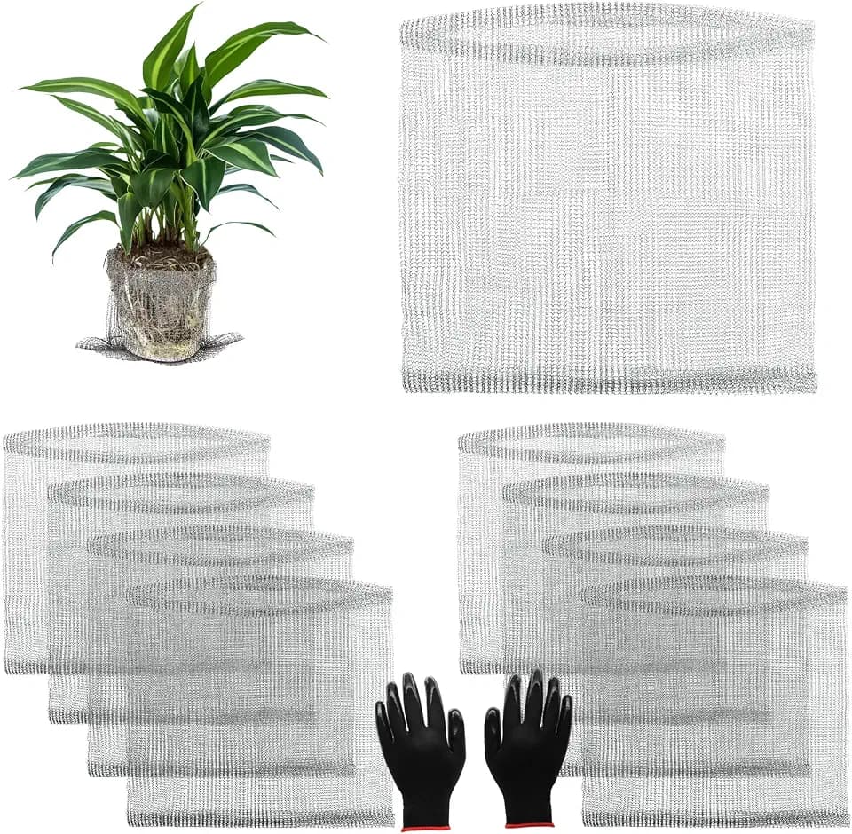 8 Pcs Gopher Baskets 5 Gallon Root Guard Proof Stainless Wire Steel Trap
