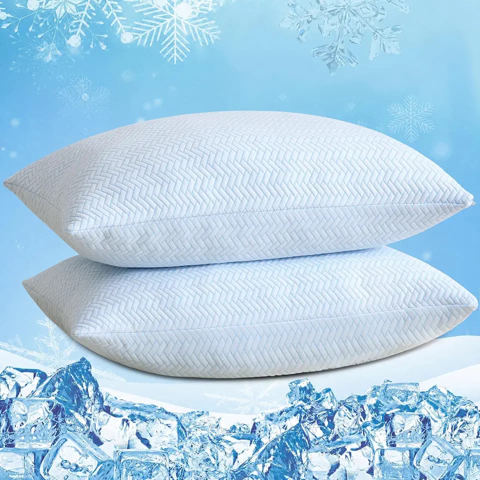DOWNCOOL Cooling Shredded Memory Foam Pillows King Size Set