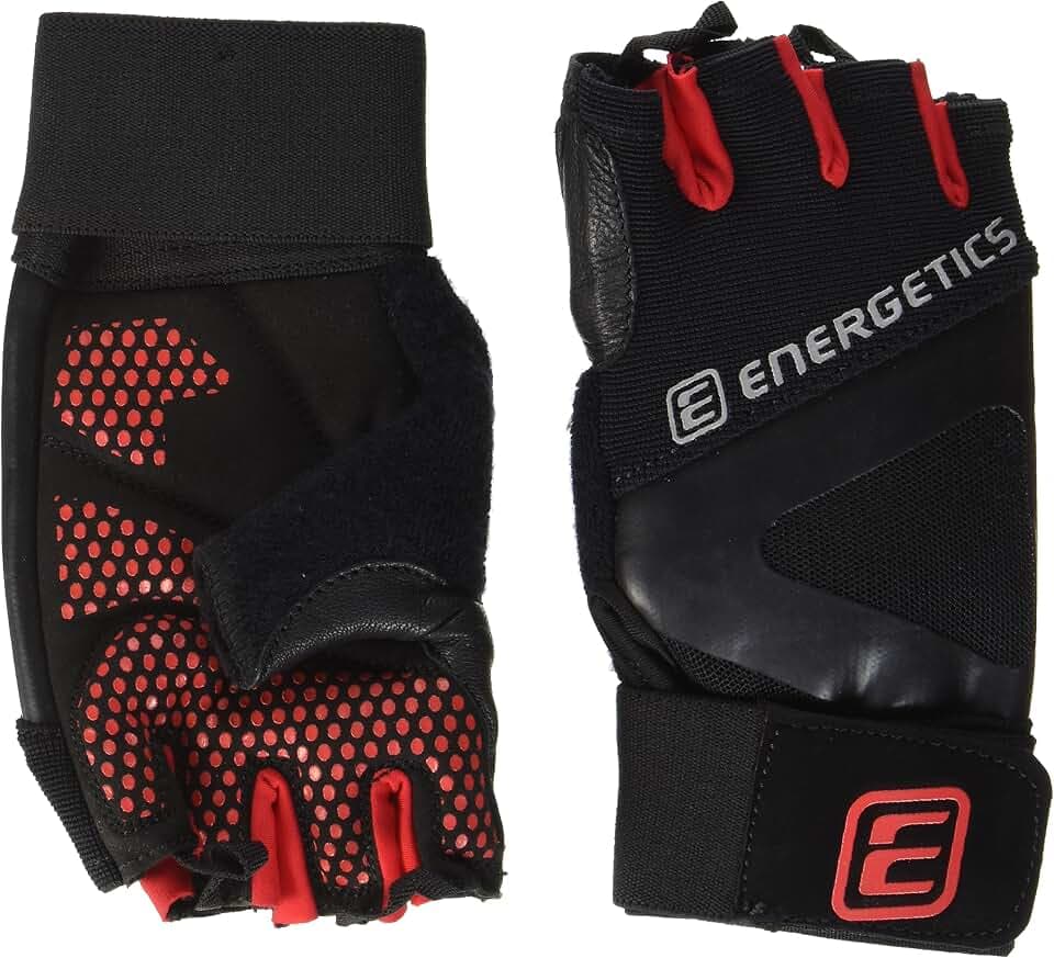 ENERGETICS Training 510 Handschuhe, Schwarz/Red", Small