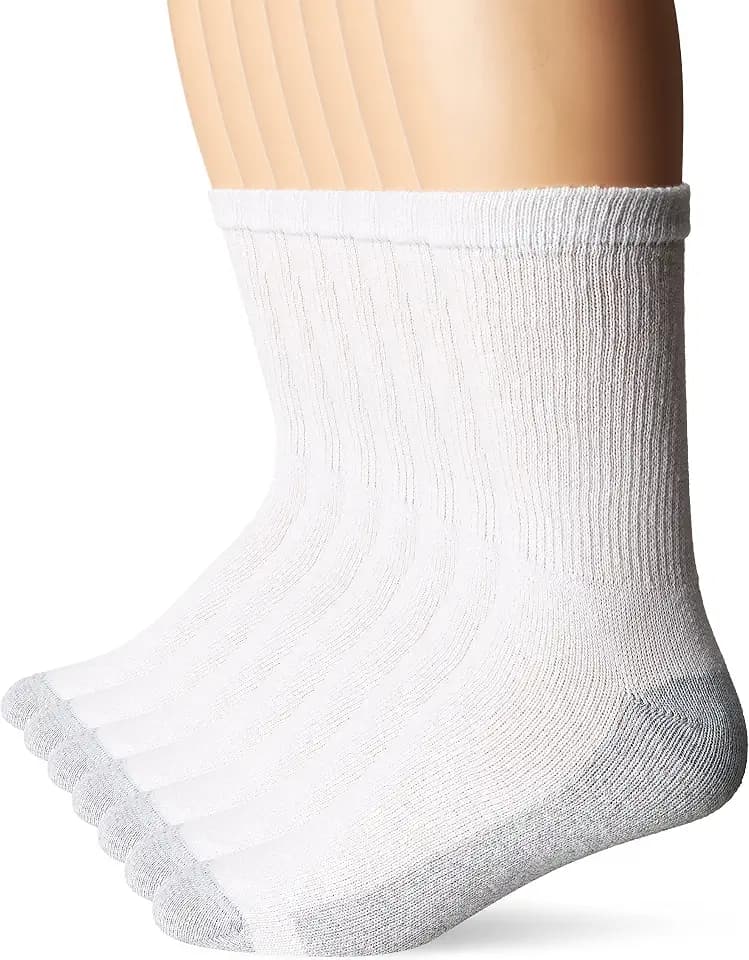 Hanes Men's Cushion Crew Socks (8-Pack)