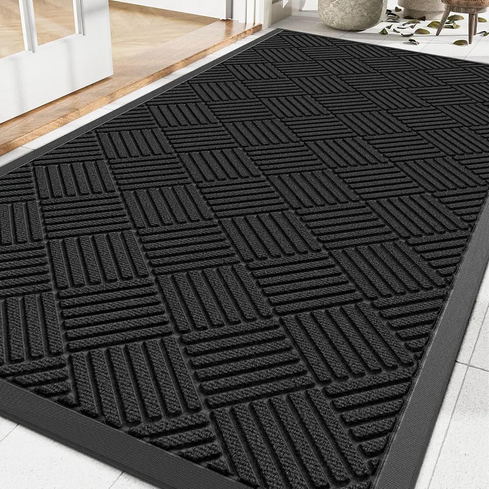 Amyracel Front Door Mat 3'x4', Heavy Duty Waterproof Commercial Floor Mat