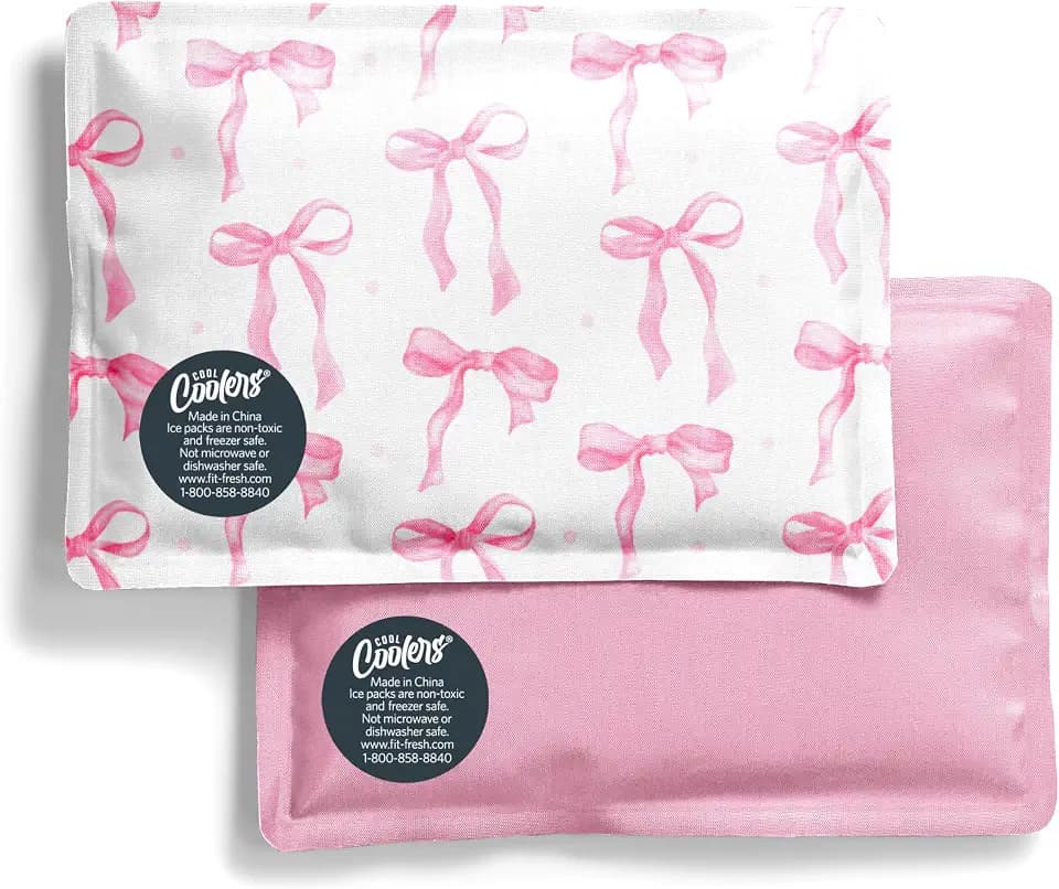 Fit & Fresh Cool Coolers Soft Ice Packs for Lunch Bags & Coolers, 2pk