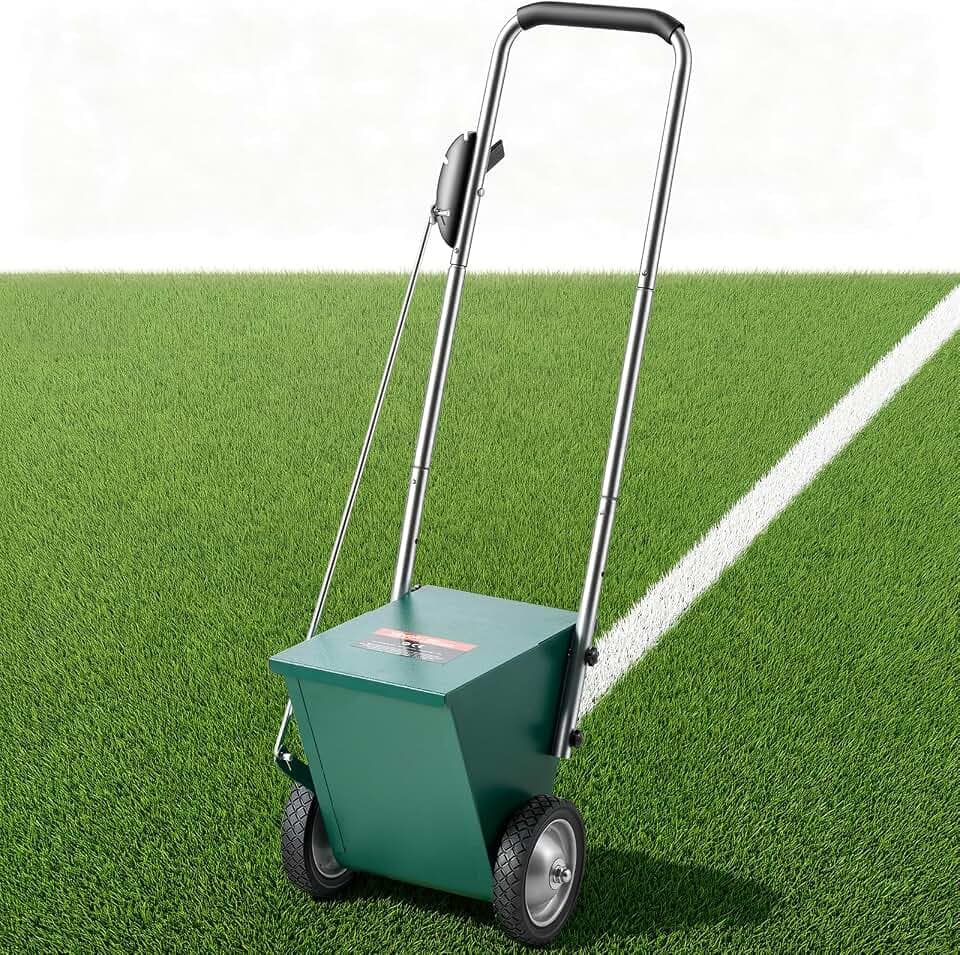 VEVOR Markierwagen Linien-Markiergerät Trocken 11,3 kg Pulverkapazität Grün