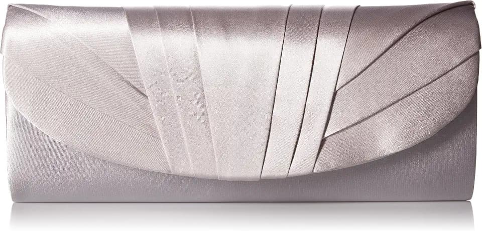 Jessica McClintock Women's Angel Satin Tuxedo Flap Evening Clutch