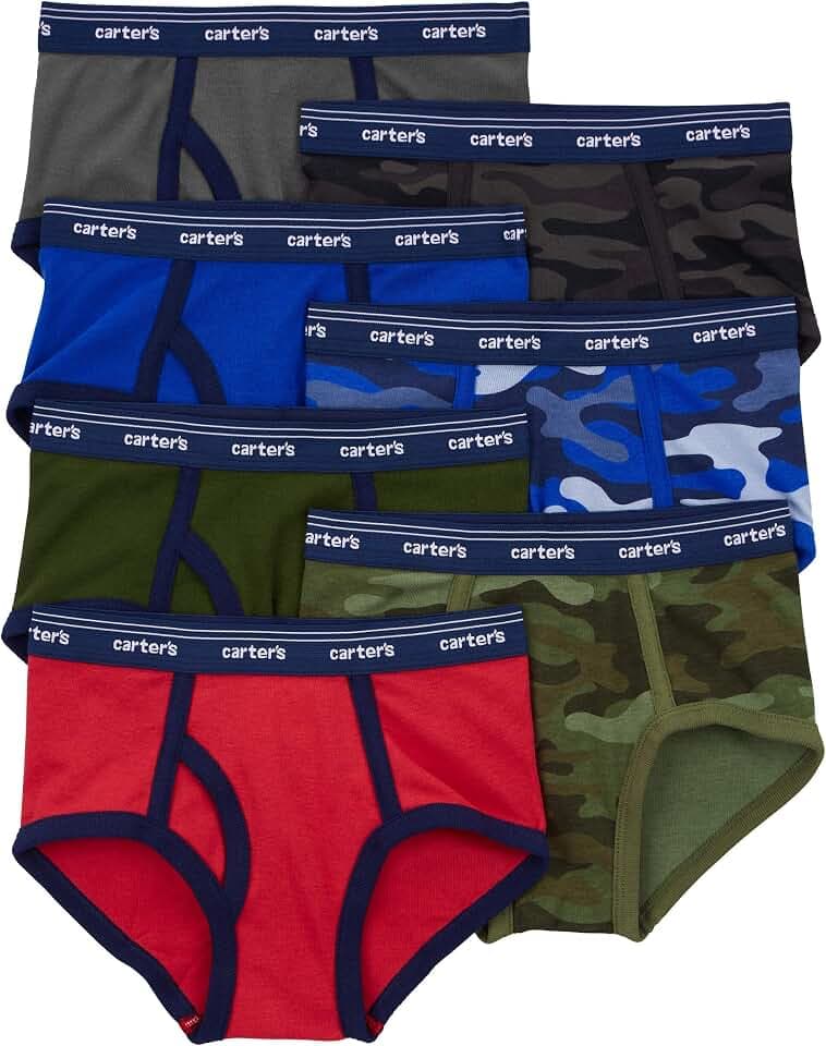 Carter's Little Boys' 7-Pack Cotton Briefs (Toddler/Kid)
