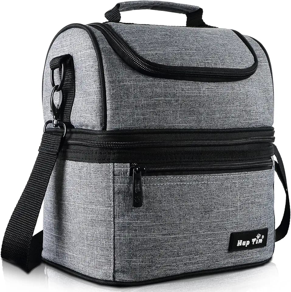 Hap Tim Kühltasche klein mit Kühlakku für kühlbox Lunch tasche Isoliert Thermotasche Isoliertasche Picknicktasche für Lebensmitteltransport 8L(EU-16040-G)