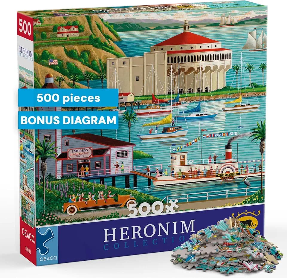 Ceaco - Heronim Collection: Avalon Harbor - 500 Piece Puzzle for Adults