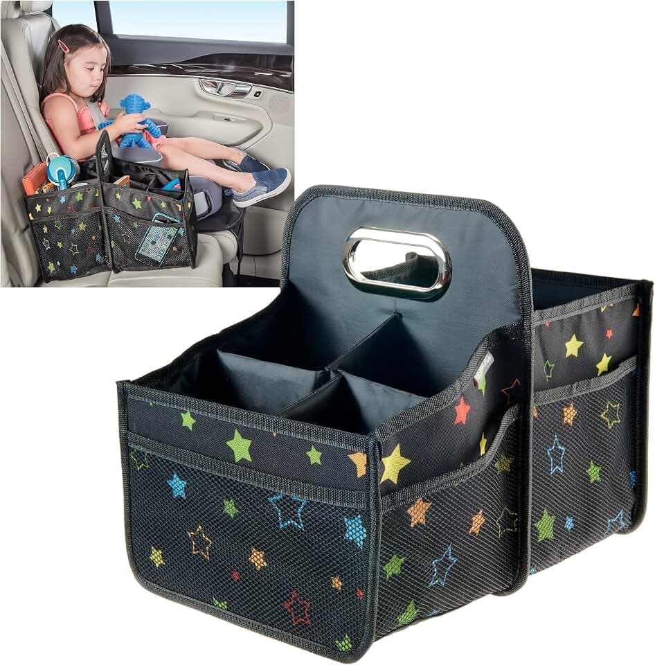 High Road Car Caddy Organizer with Cup Holders and Easy Carry Handle