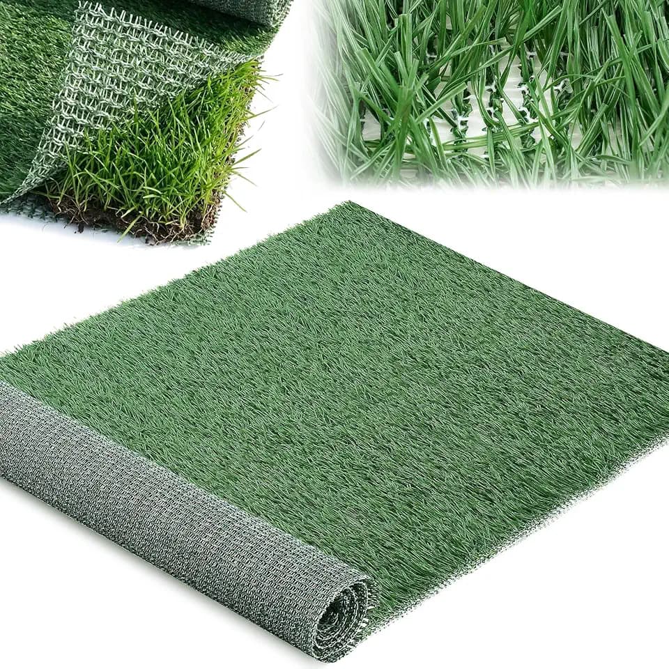 Norme Lawn-Friendly Artificial Grass for Dogs, 3 x 6.5 ft Open-Grid Turf Patch that Allows Natural Grass to Grow, Drainage Dog Potty Mat for Yard & Lawn