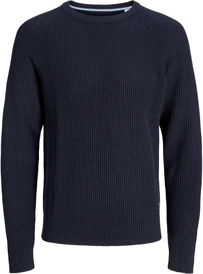 JACK & JONES Herren Jjpannel Knit Crew Neck Aw25 Jjpannel Knit Crew Neck Aw25 (1er Pack)