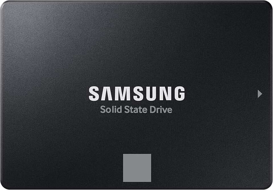 Samsung 870 EVO SATA III 2,5 Zoll SSD, 2 TB, 560 MB/s Lesen, 530 MB/s Schreiben, Interne SSD, Festplatte für schnelle Datenübertragung, MZ-77E2T0B/EU