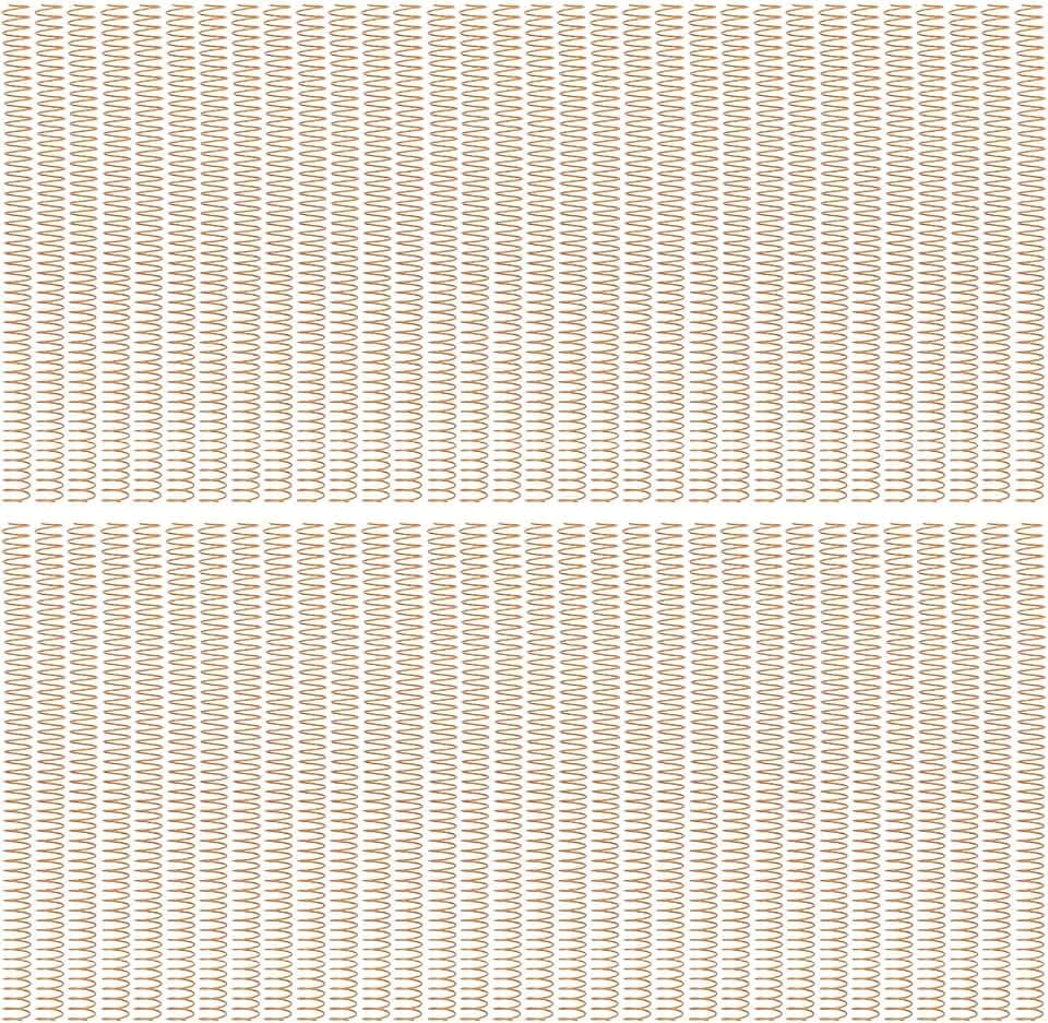 Hilitand 100 PCS Spiral Binding Coils 16mm Diameter Iron Spines for 140 Sheets 4:1 Pitch Binding Spirals A4 Spiral Binding Coil (Gold), HILITANDF4RU6I031B-11