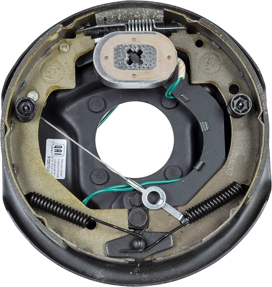 Lippert Forward Self-Adjusting Replacement Brake Assembly for RVs, Left Side, 10" x 2.5", 3,500 lbs. Capacity, for 13", 14", 14.5", 15" Wheels - 296649