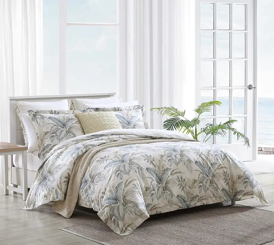 Tommy Bahama - Tropical Queen Size Comforter Set with Matching Shams