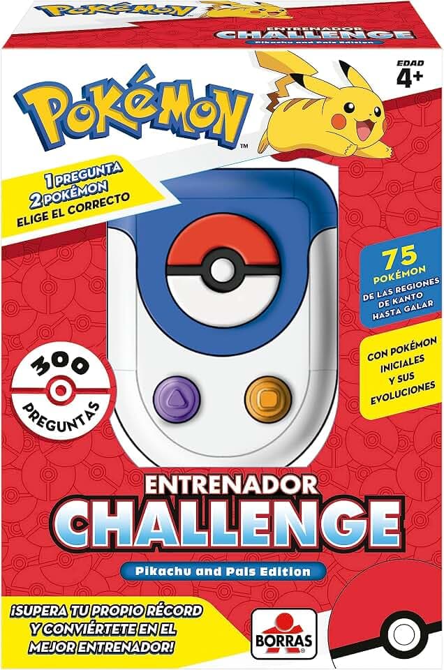 Borras Pokémon Trainer Challenge | Elektronisches Rätsel- und Strategiespiel für Kinder, ab 4 Jahren (19828)