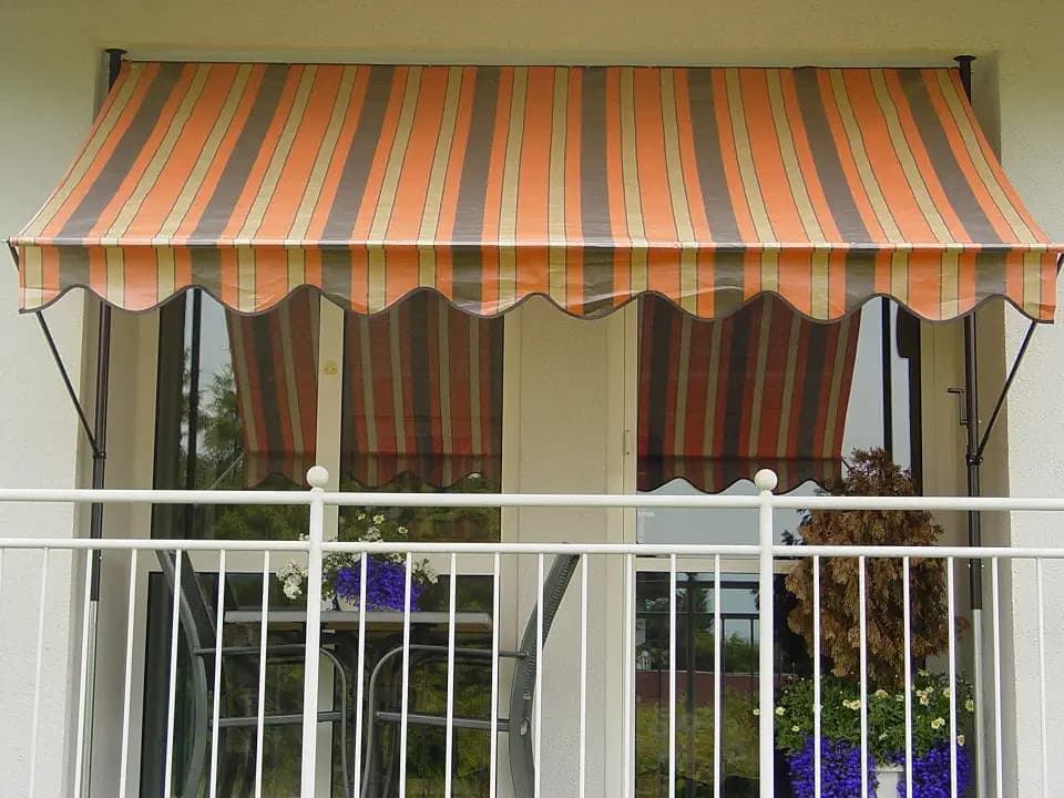 ANGERER Klemmmarkise Standard orange-beige, 300 cm