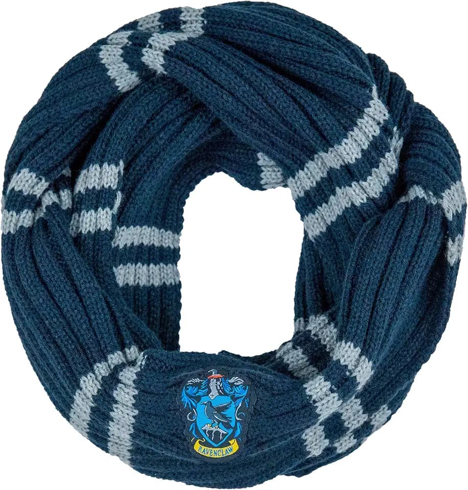 Cinereplicas - Harry Potter - Infinity Schal - Superweich- Licence-Offiziel lizensiert - Ravenclaw - 190 cm -Blau und Grau