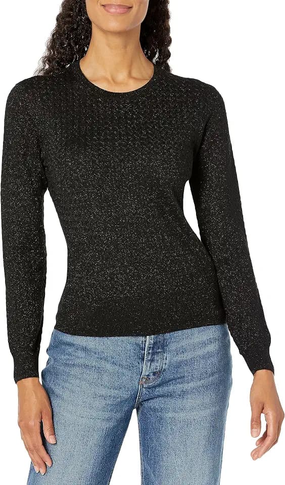 Armani Exchange Women's Wool Blend Knit Fitted Pullover Sweater