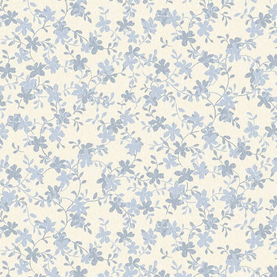 Laura Ashley Misterton Trail Pale Seaspray Blue Wallpaper