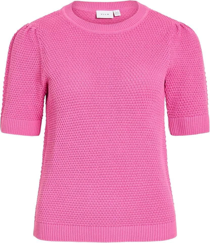 Vila Female Strickoberteil Kurzärmeliges