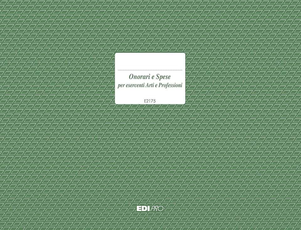 Edipro E2175 Ehrenrechnung und Ausgaben 19 Seiten nummeriert F.To 31 x 24,5