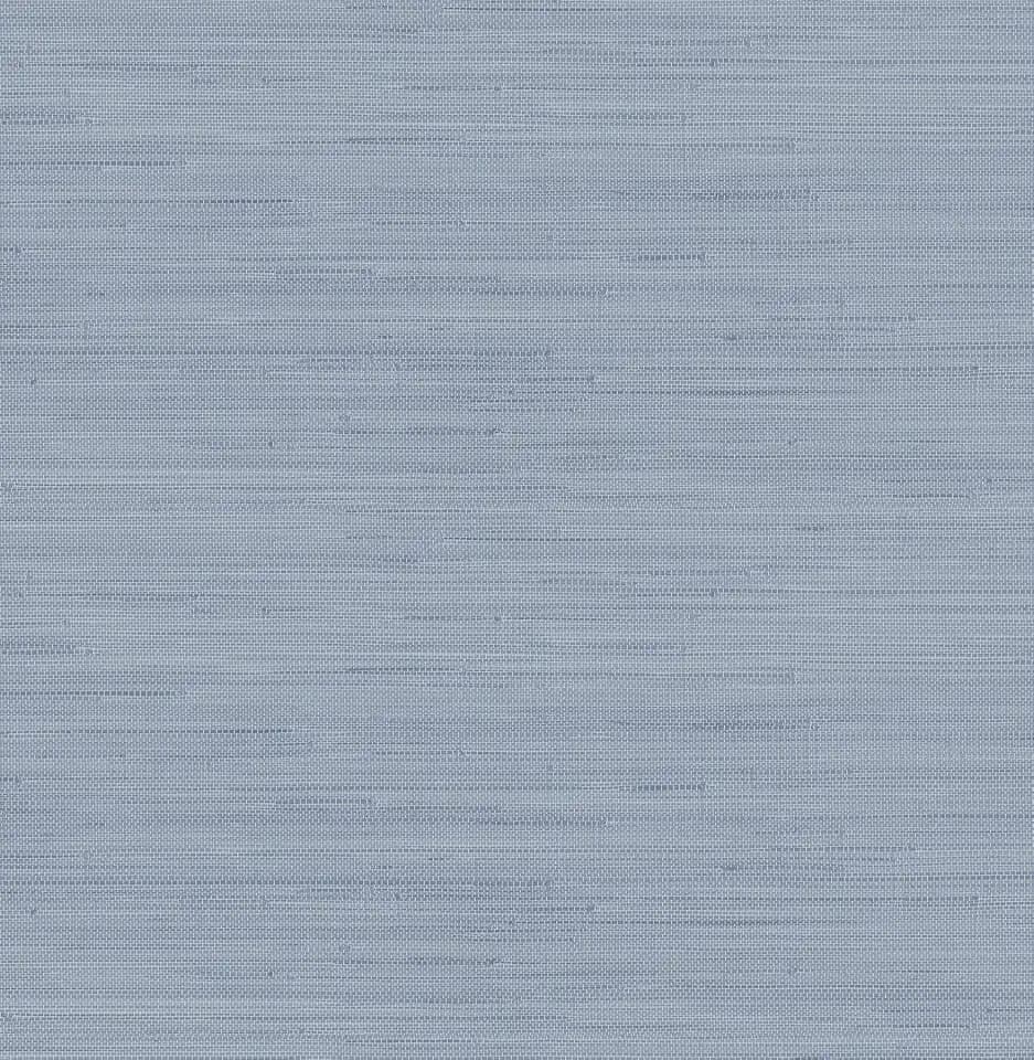 NuWallpaper x Society Social Classic Faux Grasscloth Peel and Stick Wallpaper, Mineral Blue