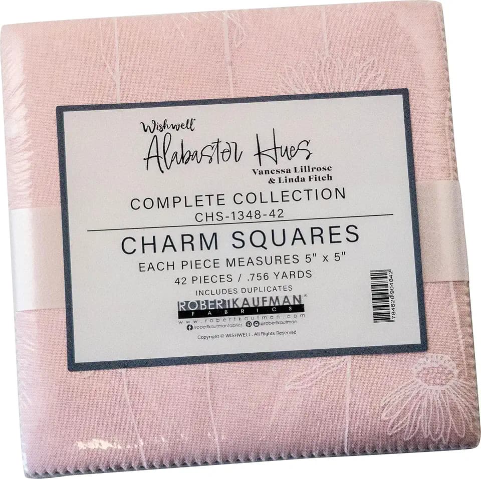Vanessa Lillrose Wishwell Alabaster Hues 42 5-inch Squares Charm Pack Robert Kaufman CHS-1348-42