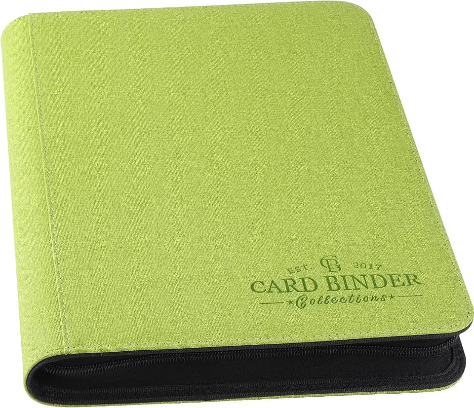 Trading Card Binder, Card Collection Binder Album Folder with 540 Side Loading Pockets, 9 Pocket Trading Card Album Folder for TGC,MTG, Baseball Cards, Yugioh(Green)