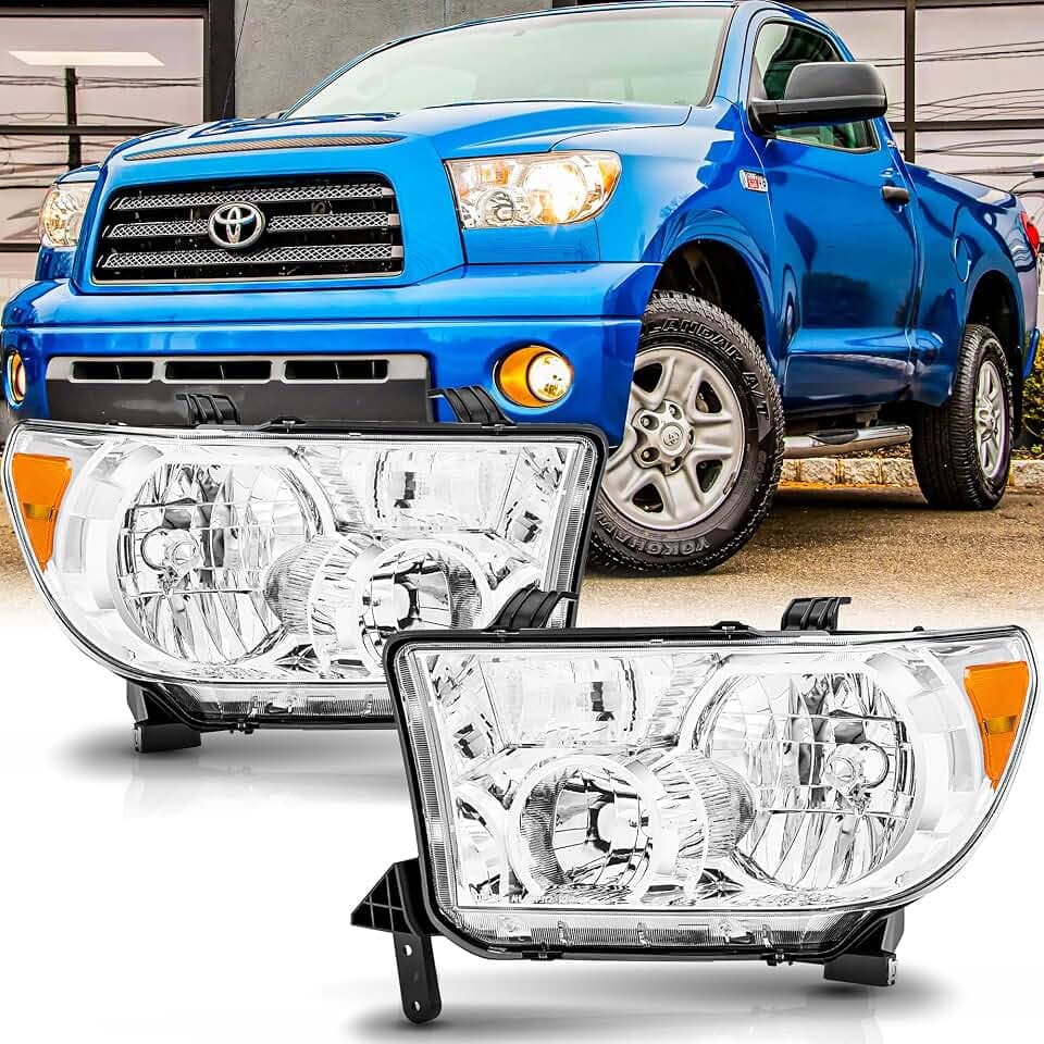 Headlights Assembly for 2007-2013 Toyota Tundra & 2008-2017 Toyota Sequoia