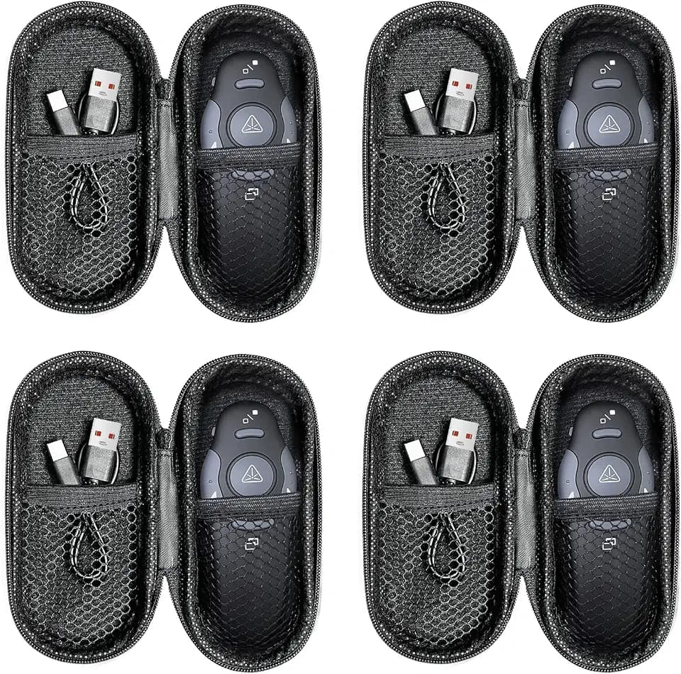 4 Unit Presentation Clickers, Wireless Presenter Remote with Case