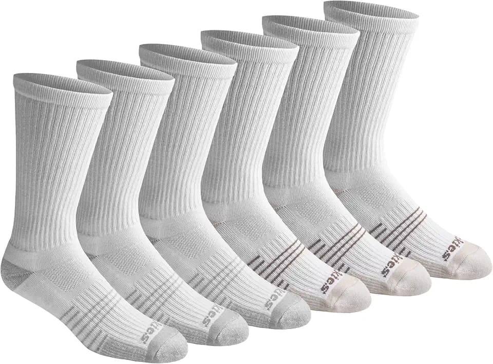 Dickies Men's HYDRO-COOL Moisture Control Crew Socks (6 Pairs)