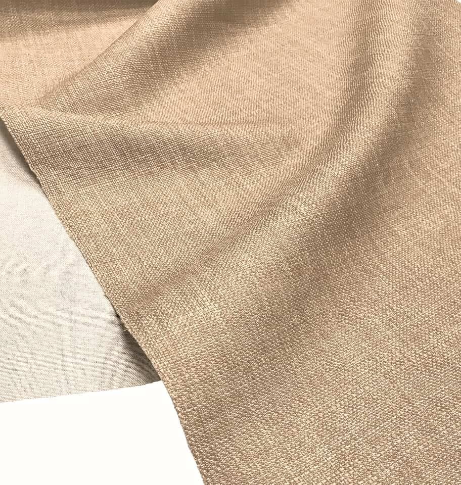 A-Express Sanft Leinenoptik Stoff Material Vorhänge Tasche Design Kleidung Schneiderei 145cm Breite - 2 Meter 200cm x 145cm Beige