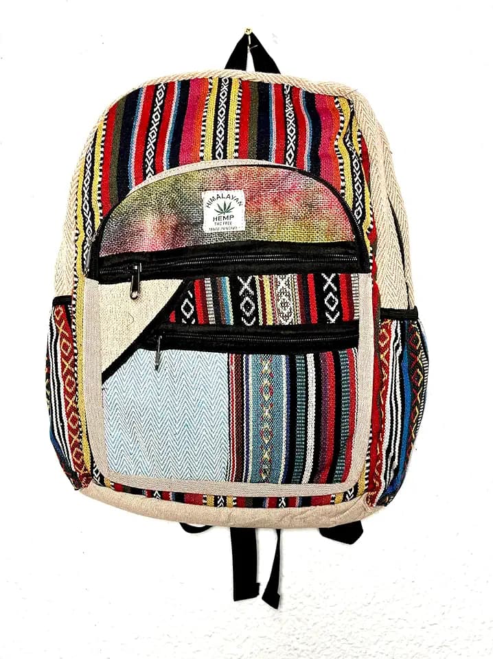 HCZ Hippie Nepal Rucksack, bunt, grande