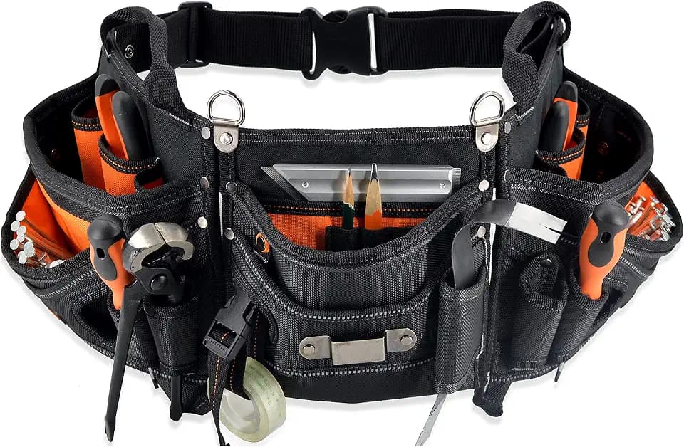 WELKINLAND 18-Pocket Carpenter tool belt, Easy-Access HVAC Tool Belt