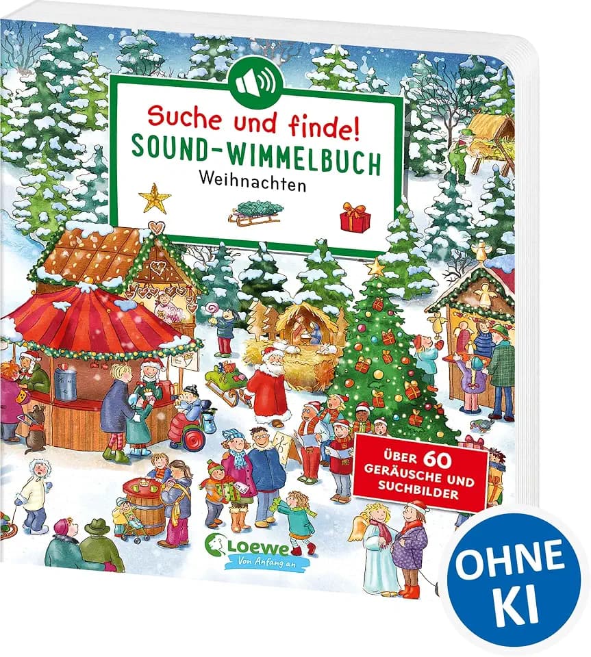 Suche und finde! Sound-Wimmelbuch - Weihnachten: Höre und staune! Über 60 Geräusche und Suchbilder - Wimmelspaß mit XXL-Sounds in Hörspielqualität ab 2 Jahren