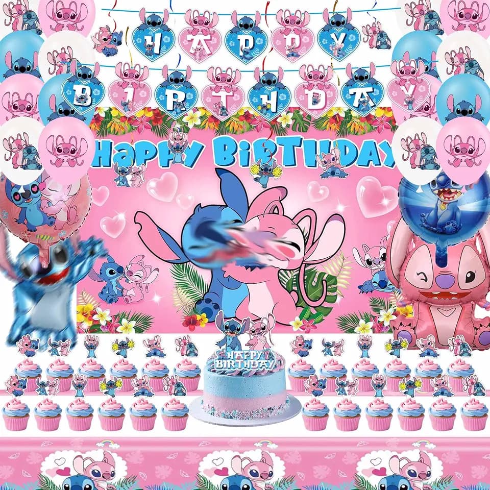 Cartoon Birthday Decorations Party Supplies Set